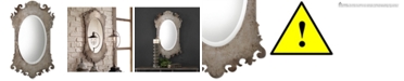 Uttermost Vitravo Oxidized Silver Oval Mirror